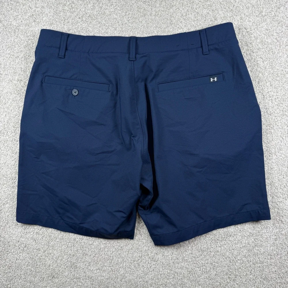 Under Armour Golf Shorts Mens 38 Navy Blue‎ Stretch Performance Activewear
